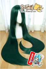 วิกสีเขียวเข้ม 100 cm (หนาพิเศษ!!) by 9-Tail